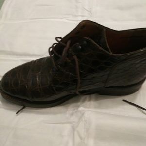 Ralph Lauren ankle boots size 8 snakeskin Brown ne